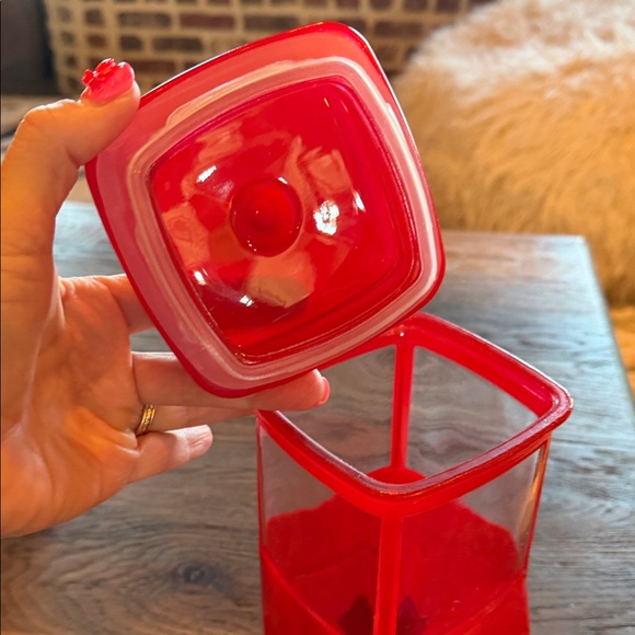 Red Popcorn Machine Shaped Container - Glass - Picture 5 of 9